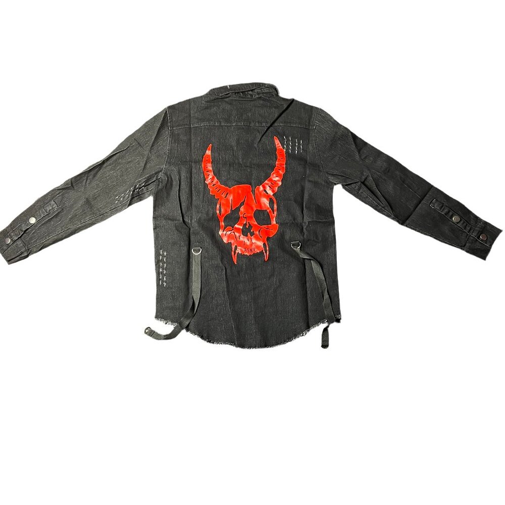 Skull Graphic Denim Jacket